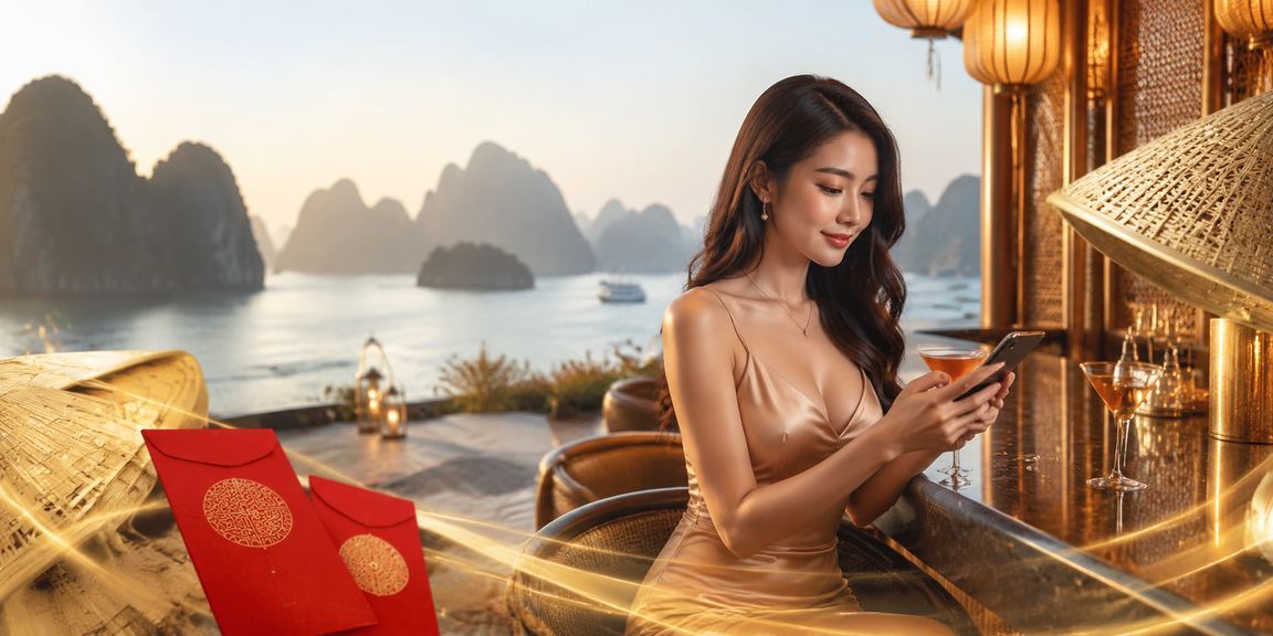 Bao lì xì đỏ và nón lá tại Vịnh Hạ Long – không khí Tết và ưu đãi đặc biệt
